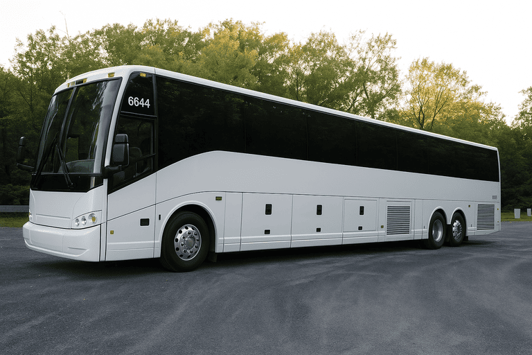 exterior of Charter Bus Rental Valdosta coach bus