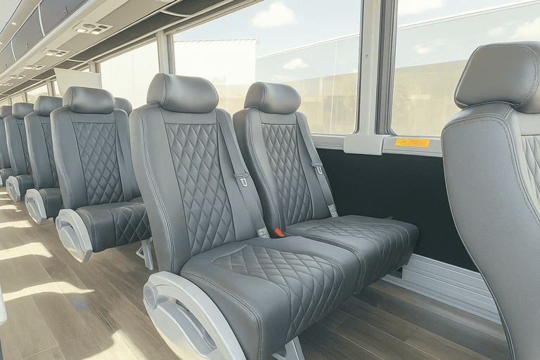 interior of Charter Bus Rental Valdosta charter bus